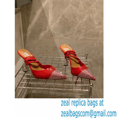 Aquazzura Heel 8.5cm PVC Nights Pumps Red 2022 - Click Image to Close