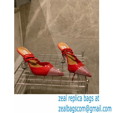 Aquazzura Heel 8.5cm PVC Nights Pumps Red 2022