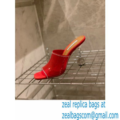 Aquazzura Heel 8.5cm PVC Secrets Mules Red 2022