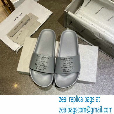 Balenciaga Piscine Pool Slides Sandals 54 2022 - Click Image to Close