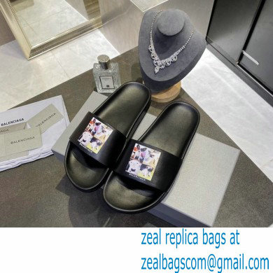 Balenciaga Piscine Pool Slides Sandals 65 2022 - Click Image to Close