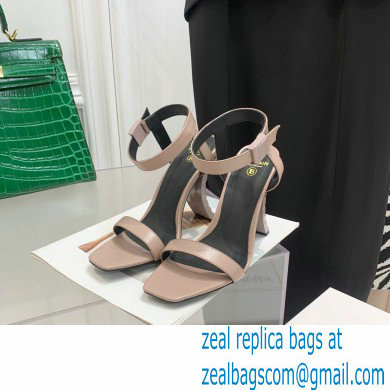 Balmain Heel 10.5cm Leather Ultima Sandals Nude 2022