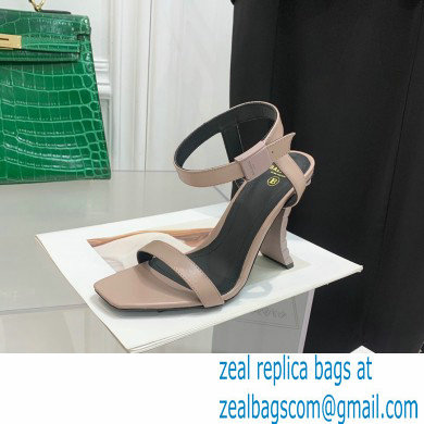 Balmain Heel 10.5cm Leather Ultima Sandals Nude 2022