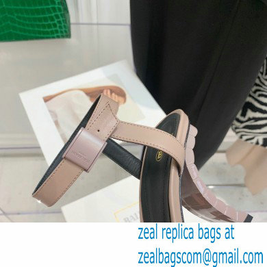 Balmain Heel 10.5cm Leather Ultima Sandals Nude 2022