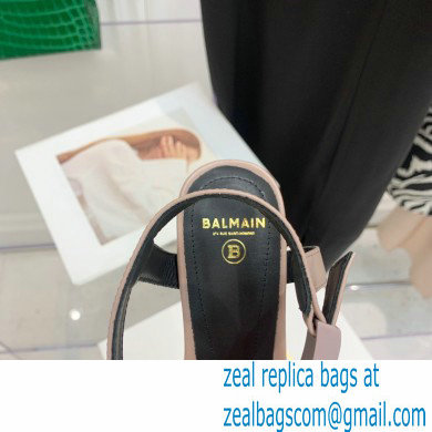 Balmain Heel 10.5cm Leather Ultima Sandals Nude 2022
