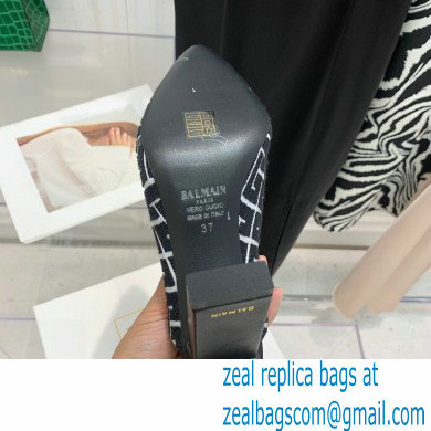 Balmain Heel 9.5cm Monogram Ulla Mules Black 2022