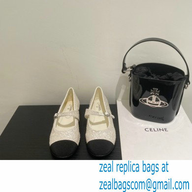 Chanel Ballerinas G38897 Glitter White 2022