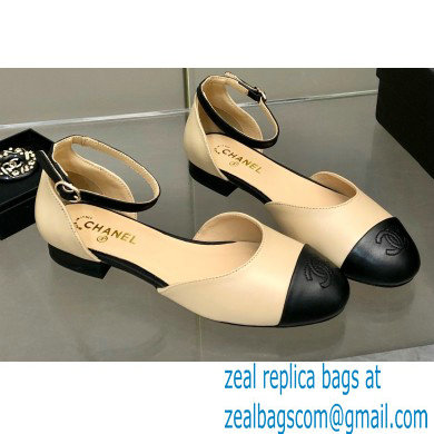 Chanel Lambskin Open Shoes G38959 Beige 2022