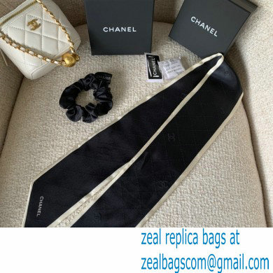 Chanel Silk Twill Slim Bandeau Scarf 9x100cm 05 2022