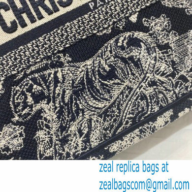 DIOR Blue Toile de Jouy Reverse Embroidery NEW SMALL BOOK TOTE BAG 2022