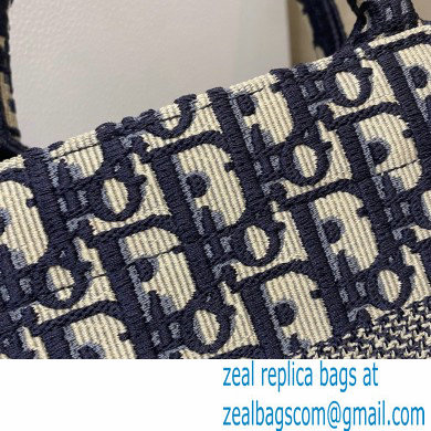 DiorBlue Oblique Jacquard Small Book Tote BAG 2022 - Click Image to Close