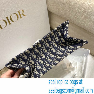 DiorBlue Oblique Jacquard Small Book Tote BAG 2022 - Click Image to Close