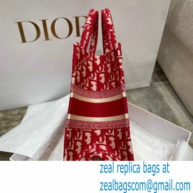 Dior Burgundy Oblique Jacquard NEW Small Dior Book Tote bag 2022