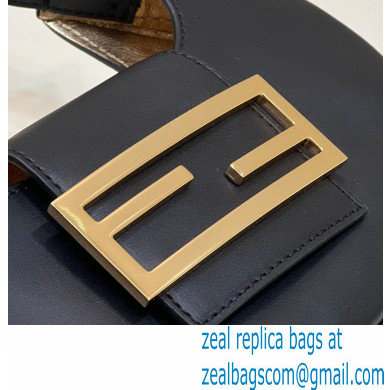 Fendi leather Cookie Mini Hobo Bag Black 2022 - Click Image to Close