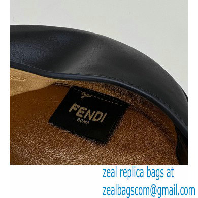 Fendi leather Cookie Mini Hobo Bag Black 2022 - Click Image to Close