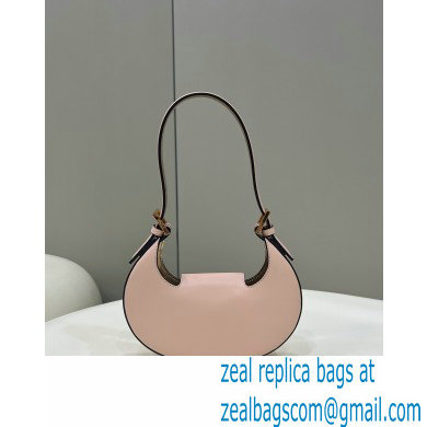 Fendi leather Cookie Mini Hobo Bag Pale Pink 2022 - Click Image to Close