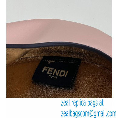 Fendi leather Cookie Mini Hobo Bag Pale Pink 2022