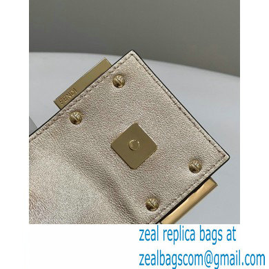 Fendi leather Cookie Mini Hobo Bag White 2022