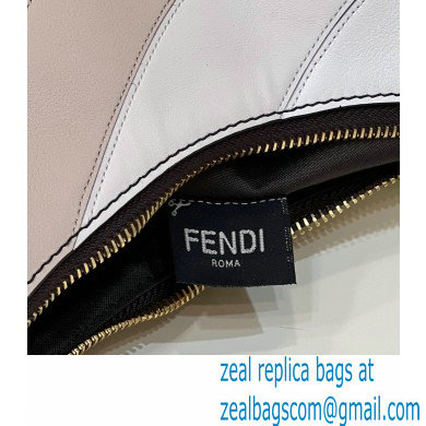 Fendi leather Fendigraphy Small Hobo Bag with beige and brown inlay 2022 - Click Image to Close