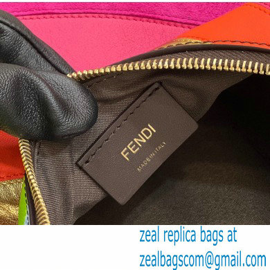 Fendi leather Fendigraphy Small Hobo Bag with multicolor inlay 2022 - Click Image to Close