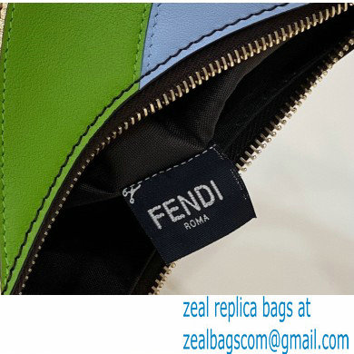 Fendi leather Fendigraphy Small Hobo Bag with multicolor inlay 2022 - Click Image to Close