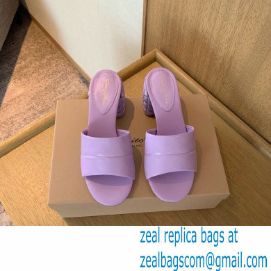 Gianvito Rossi Heel 6cm FLOREA Mules Lavender 2022