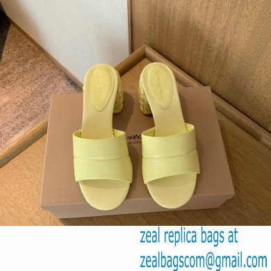 Gianvito Rossi Heel 6cm FLOREA Mules Yellow 2022