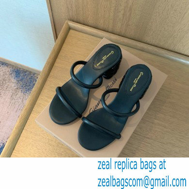 Gianvito Rossi Heel 6cm FLOREA Slip-on Mules Black 2022