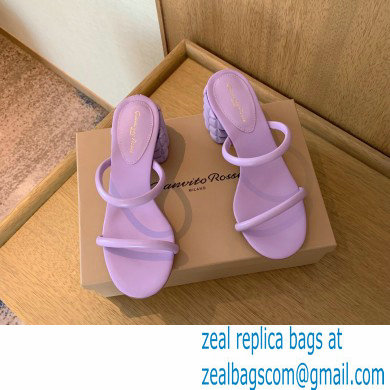 Gianvito Rossi Heel 6cm FLOREA Slip-on Mules Lavender 2022