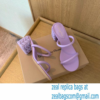 Gianvito Rossi Heel 6cm FLOREA Slip-on Mules Lavender 2022