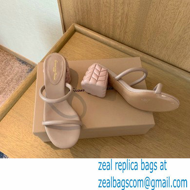 Gianvito Rossi Heel 6cm FLOREA Slip-on Mules Nude 2022