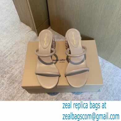 Gianvito Rossi Heel 6cm FLOREA Slip-on Mules Nude 2022