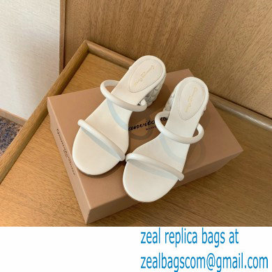 Gianvito Rossi Heel 6cm FLOREA Slip-on Mules White 2022