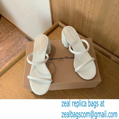 Gianvito Rossi Heel 6cm FLOREA Slip-on Mules White 2022