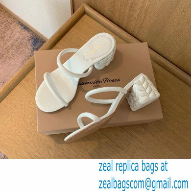 Gianvito Rossi Heel 6cm FLOREA Slip-on Mules White 2022