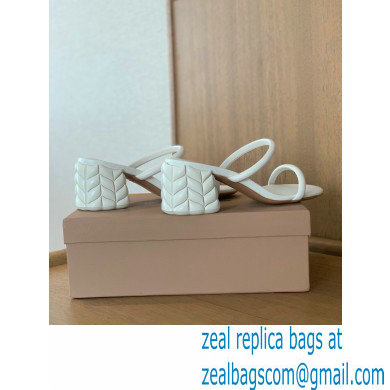 Gianvito Rossi Heel 6cm FLOREA Slip-on Mules White 2022