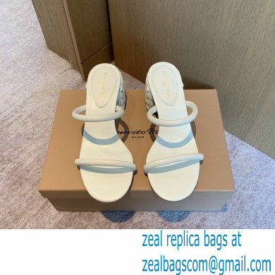 Gianvito Rossi Heel 6cm FLOREA Slip-on Mules White 2022