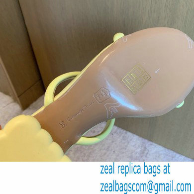 Gianvito Rossi Heel 6cm FLOREA Slip-on Mules Yellow 2022 - Click Image to Close