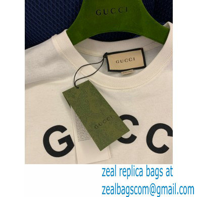 Gucci Cotton jersey 'Gucci Firenze 1921' T-shirt white 2022