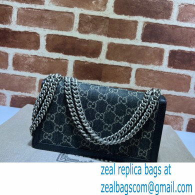 Gucci Dionysus Small GG Shoulder Bag 499623 GG Denim Black 2022