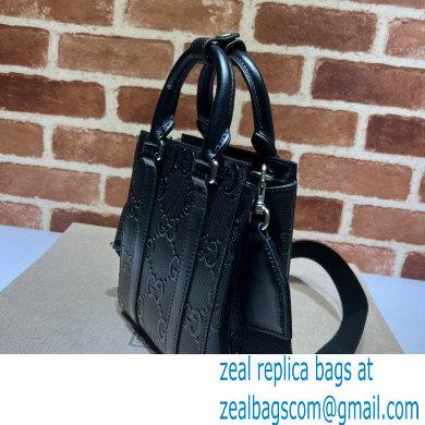 Gucci GG embossed mini tote bag 696010 Black 2022