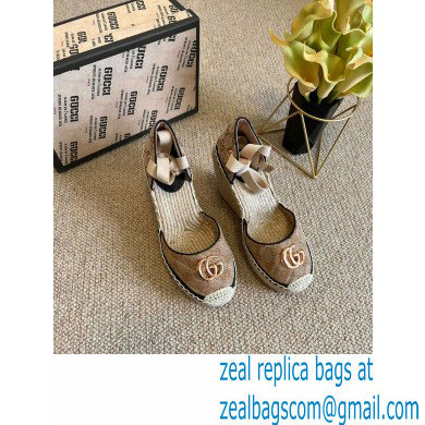 Gucci GG matelasse Canvas Platform 10cm Espadrilles 2022