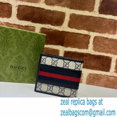 Gucci Ophidia GG wallet 597606 Blue 2022