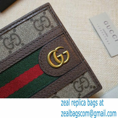 Gucci Ophidia GG wallet 597606 Brown 2022