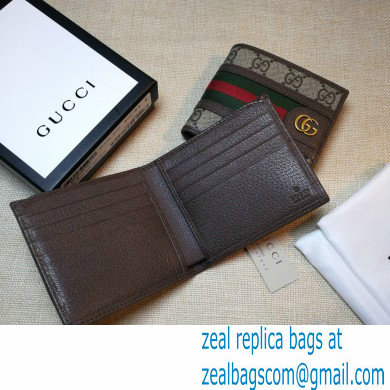 Gucci Ophidia GG wallet 597606 Brown 2022