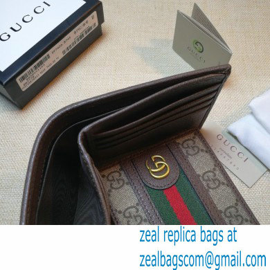 Gucci Ophidia GG wallet 597606 Brown 2022