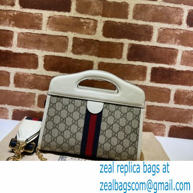 Gucci Ophidia small tote Bag with Web 693724 White 2022 - Click Image to Close