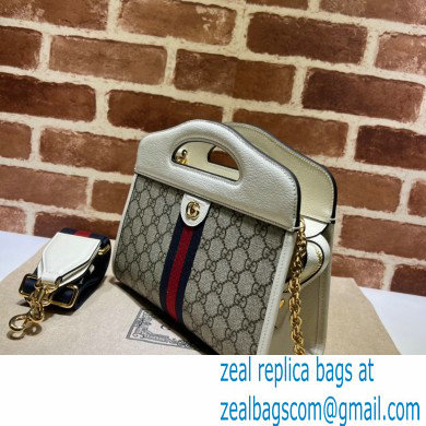 Gucci Ophidia small tote Bag with Web 693724 White 2022