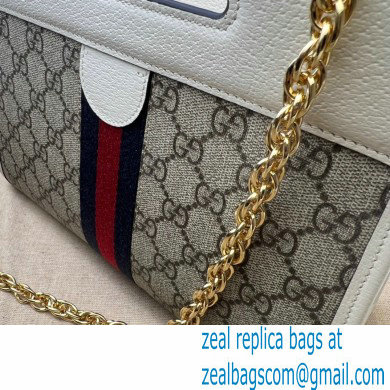 Gucci Ophidia small tote Bag with Web 693724 White 2022