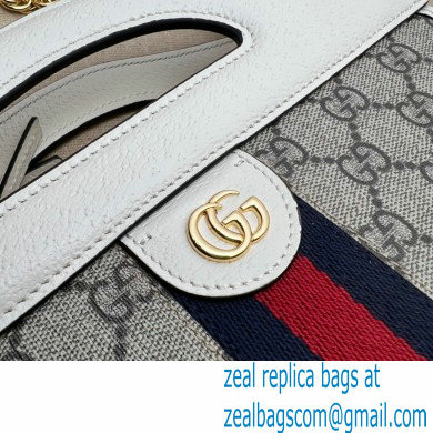 Gucci Ophidia small tote Bag with Web 693724 White 2022